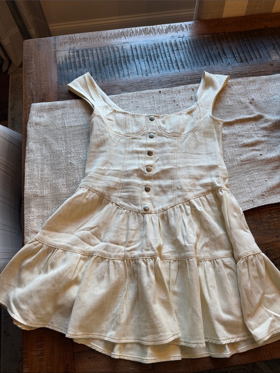 Peppermayo Dresses & Skirts - Peppermayo Cream Sleeveless Sundress
